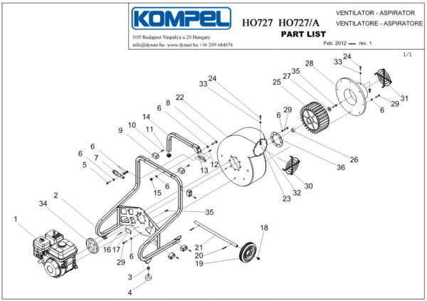 Benzinmotoros mobil radiálventilátor - Image 4